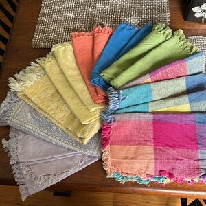 Colorful Cloth Table Linens Assorted